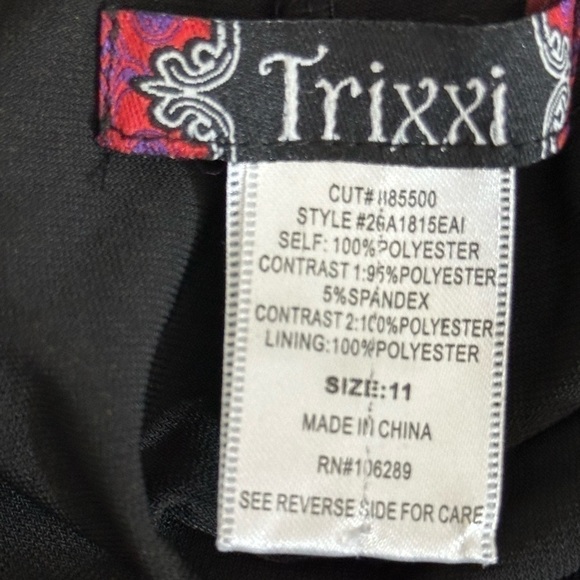Trixxi sz 11 dress formal style with royal blue and some gold sequins front only - Picture 11 of 12